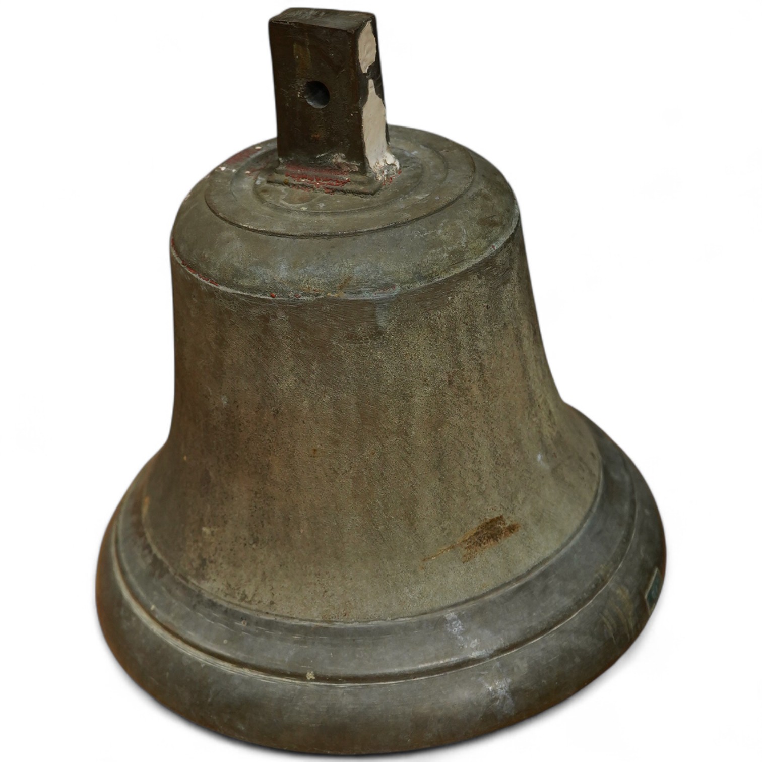 A cast bronze ship’s bell, 28cm high. Condition - appears good